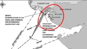 Sir Creek On The Boil: Why The India-Pakistan Notam Overlap In The Arabian Sea Deserves Global Attention 2 Map Showing Sir Creek, The Disputed India-Pakistan Border Estuary And Maritime Flashpoint As Of 2025