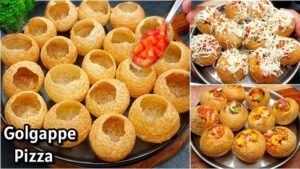 golgappa pizza indian street food