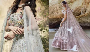 3D Embroidery And Textured Lehengas