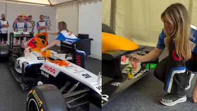 Red Bull F1 Car Gets Indian Aarti and Nimbu-Mirchi Welcome in Viral Clip Red Bull F1 Car Gets Indian Aarti and Nimbu-Mirchi Welcome in Viral Clip