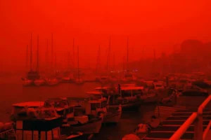 Red Sky Over Crete: Saharan Dust Storm Turns Greece Blood Red In April 2026 2 Red Sky