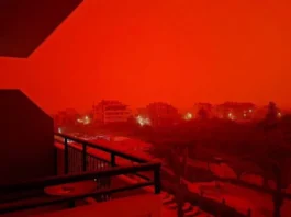 Red Sky Over Crete