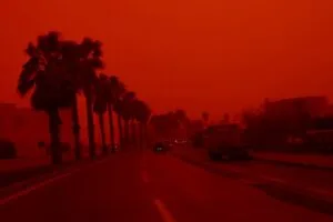 Red Sky Over Crete: Saharan Dust Storm Turns Greece Blood Red In April 2026 1 Red Sky Over Cretee