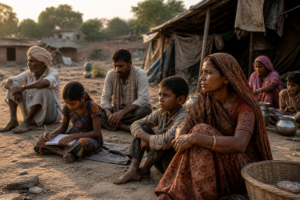 Sad People ,Rural Village Image 