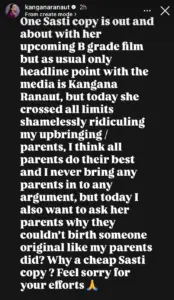Kangana Ranaut Vs Taapsee Pannu Feud Reignites: The Sasti Copy War, Upbringing Jibe, And Cryptic Clapbacks Explained 2 Kangana_Copy